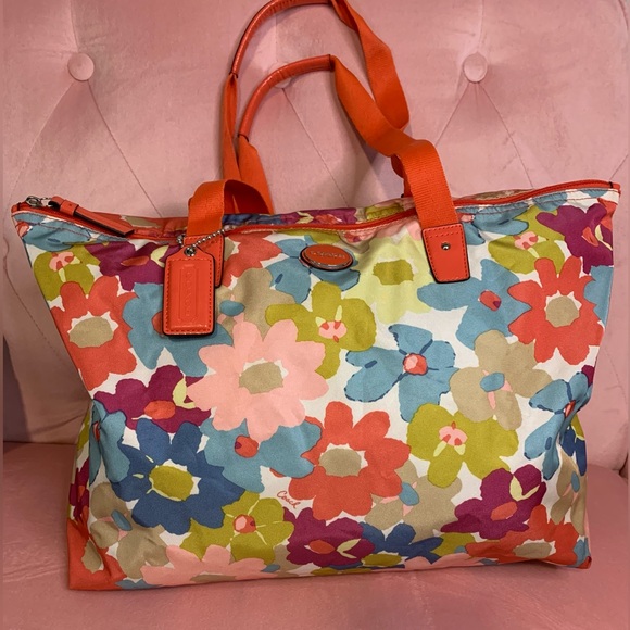 Coach Bags Coach Getaway Floral Print Weekender Travel Bag Tote Poshmark